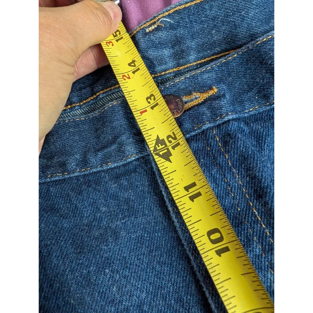 Wrangler VTG Rustler Jeans 36x30 Blue Dark Wash Regular Fit Straight 100% Cotton